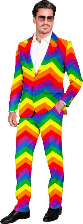 Produktbild Widmann Party Fashion Anzug Regenbogen Muster Jackett & Hose (XXL)