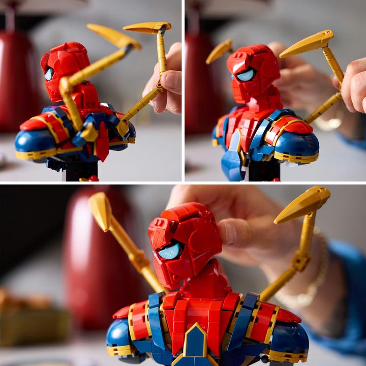 Actual product image LEGO Iron Spider-Man bust (76326, LEGO Marvel)