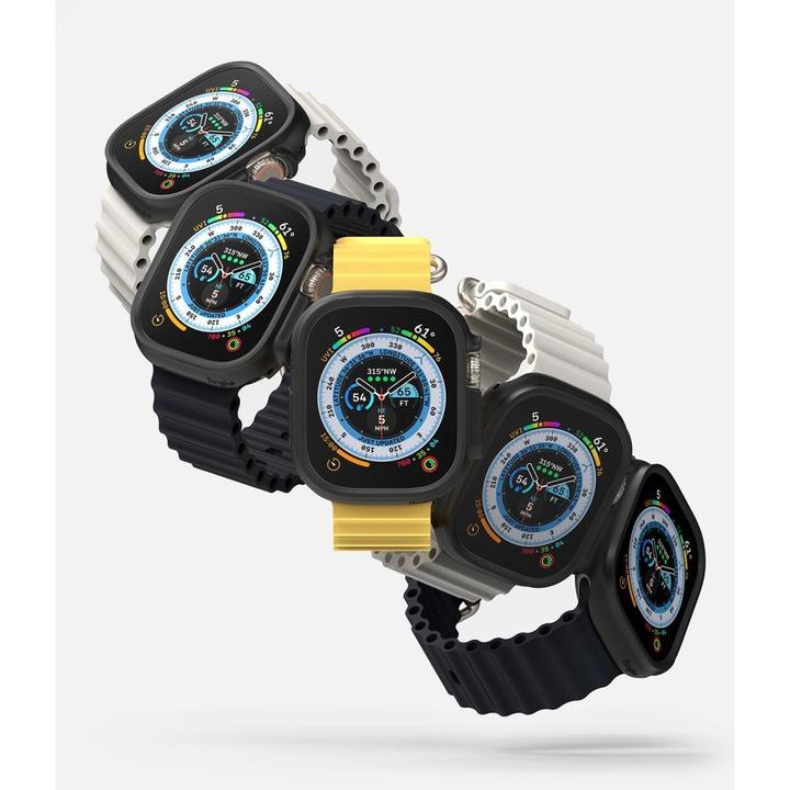 Image du produit Ringke Cadre d'écran Apple Smart Watch, transparent et noir, 49 mm, 2 pcs.