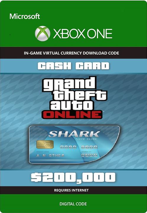 Image du produit Microsoft Grand Theft Auto V : Carte de paiement Tiger Shark (Xbox One X, Xbox Series X, Xbox One S, Xbox Series S)
