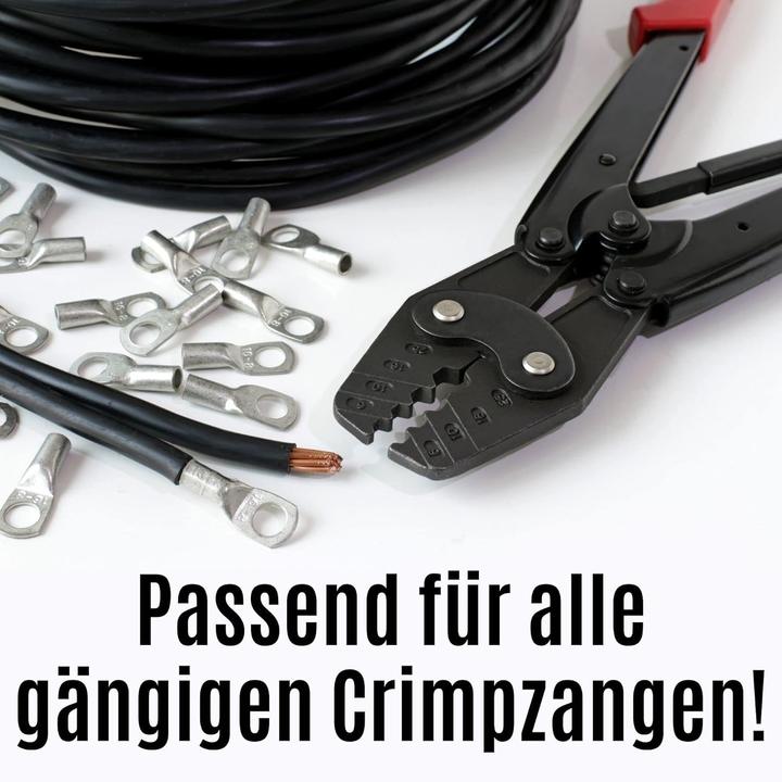 Immagine prodotto Kalitec 10 pezzi KA1-L5 Capicorda tubolari disponibili in commercio angolati 6mm² M5 I senza foro di