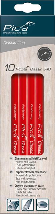 Produktbild Pica Zimmermannsbleistift Classic 540 Länge 24 cm 2H ungespitzt (2H, 1 x)