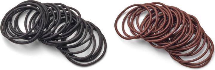 Actual product image Trisa Hair elastics thin 40 mm brown 24 pcs. (Hair tie)