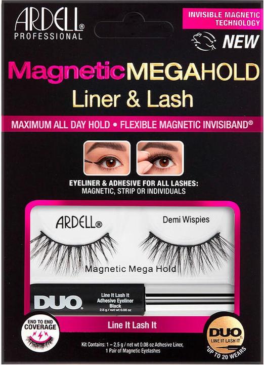 Produktbild Ardell Magnetic Megahold Liner y Lash Demi Wispies 2 U (Künstliche Wimpern)