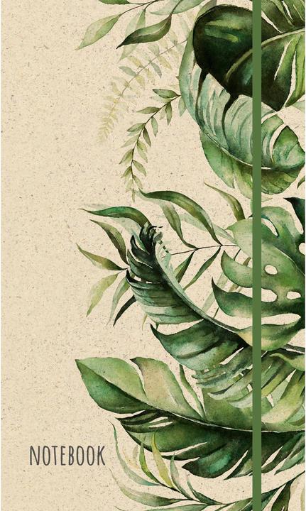 Actual product image Notebook 10900N, made of grass paper, 13x21cm blank, 80 sheets (13 x 21 cm, Plain, Hardcover)