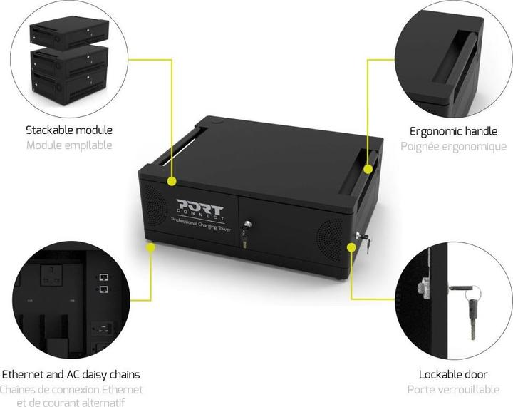 Actual product image Port Designs Charging Cabinet for Notebook Type C - 6 Unit