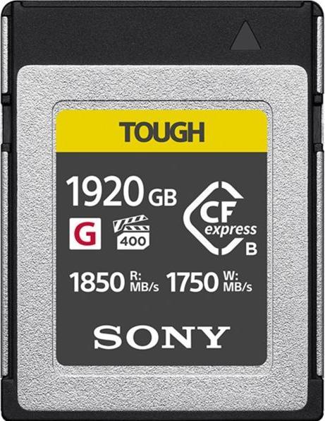 Sony Carte mémoire CFexpress Type B série CEB-G (1920 Go, CFexpress type B)
