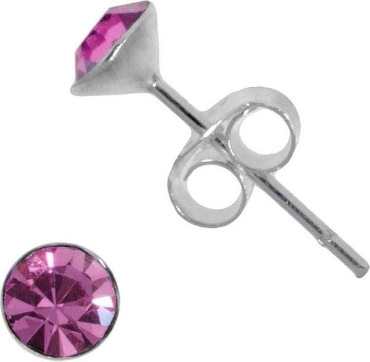 Bijouteria Ohrstecker (Silber 925, Kristall)