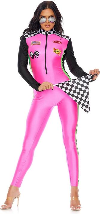 Actual product image Forplay Sexy Formel 1 Pilotin Kostüm pink (L, XL)
