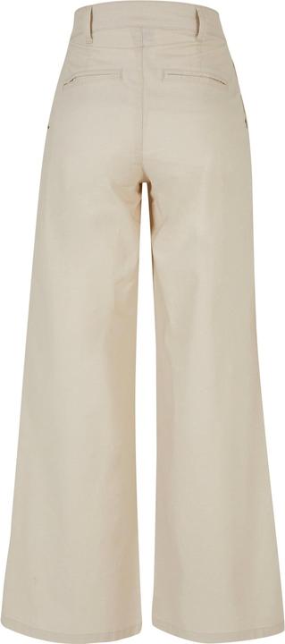 Actual product image Urban Classics Ladies High Linen Mixed Wide Leg Pants (32)