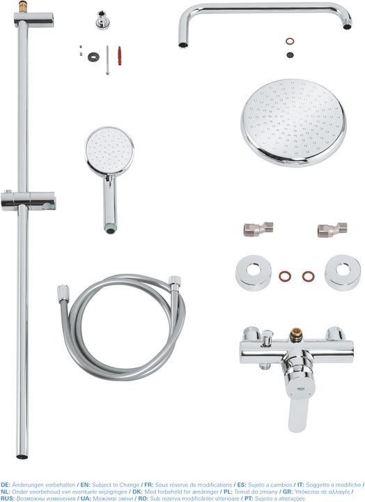 Actual product image Grohe Tempesta Cosmopolitan System 210 shower system