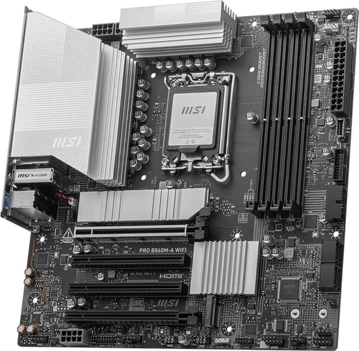 Actual product image MSI PRO B860M-A WIFI (LGA 1851, Intel B860, mATX)