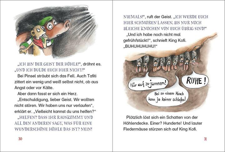 Immagine prodotto Tafiti und die Geisterhöhle (Tedesco, Julia Boehme, Julia Ginsbach, Loewe Prima lettura autonoma, Tafiti, 2020)