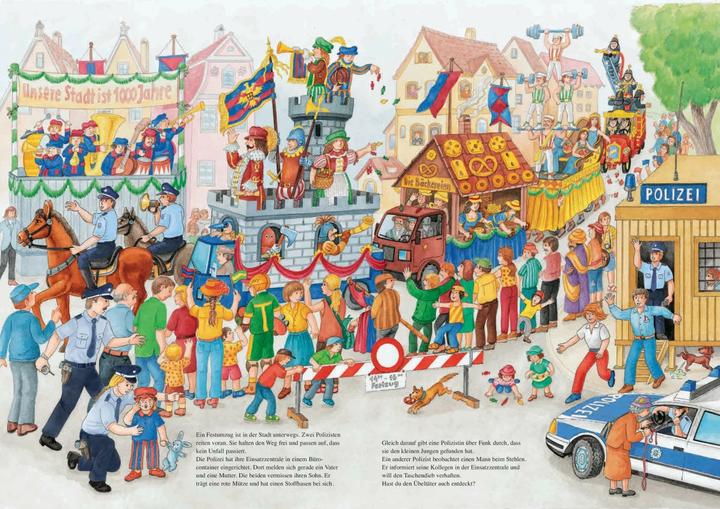 Immagine prodotto Wimmelbuch Polizei für Kinder ab 3 Jahren (Tedesco, Uwe, Mugnaio, 2021)