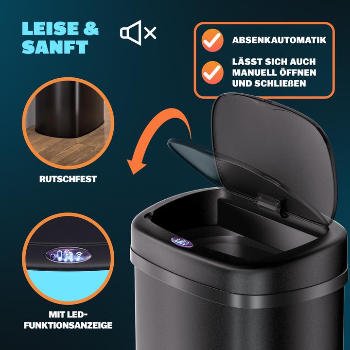 Image du produit Monzana Poubelle automatique avec capteur 50 L (50 l)