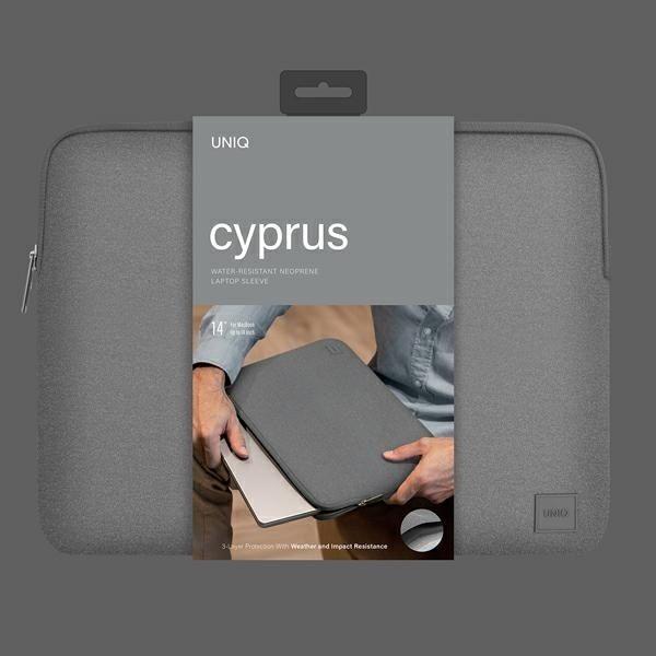 Produktbild Uniq torba Cyprus laptop Sleeve 14" szary/marl grey Water-resistant Neoprene (14")