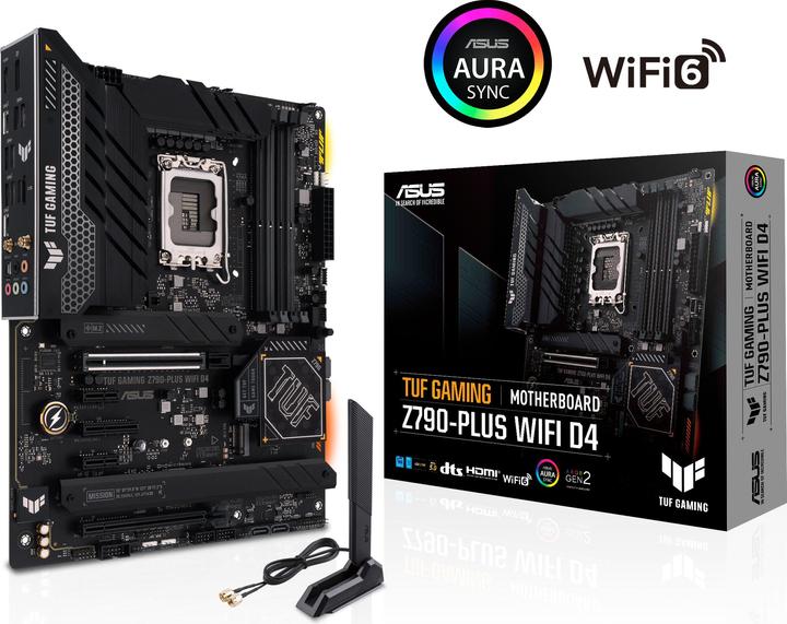 Image du produit ASUS TUF GAMING Z790-PLUS WIFI D4 (LGA 1700, Intel Z790, ATX)
