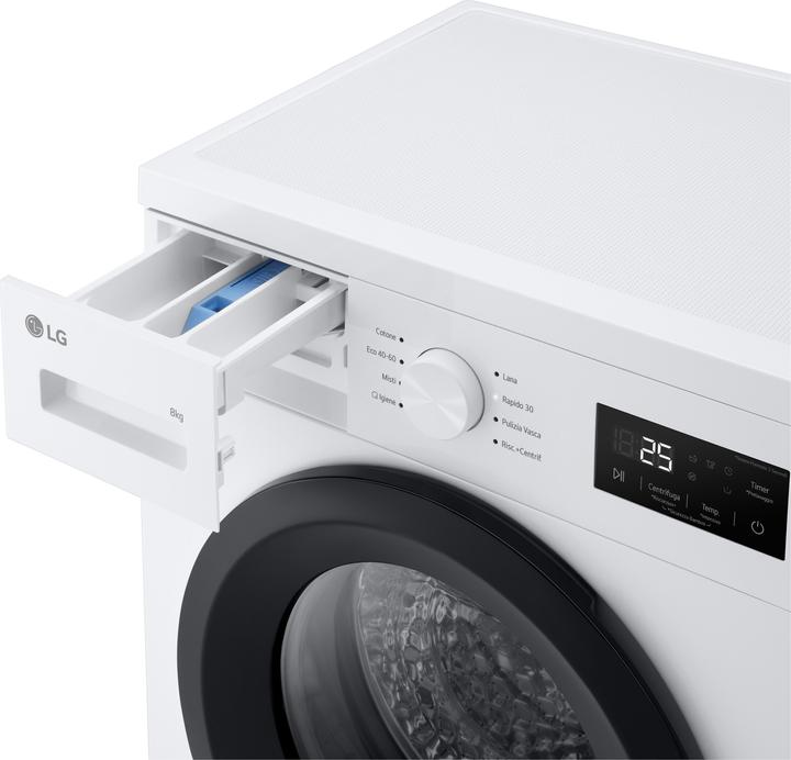 Produktbild LG Waschmaschine Weiss, 1400 Umin, A ITModell (8 kg, Links)