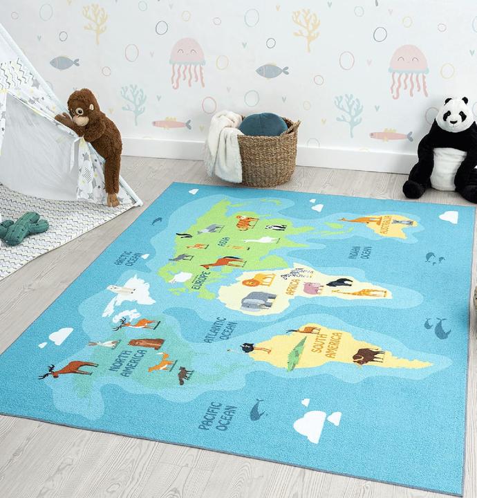 Actual product image Paco Home Children's rug garlands colourful (120 x 160 cm)