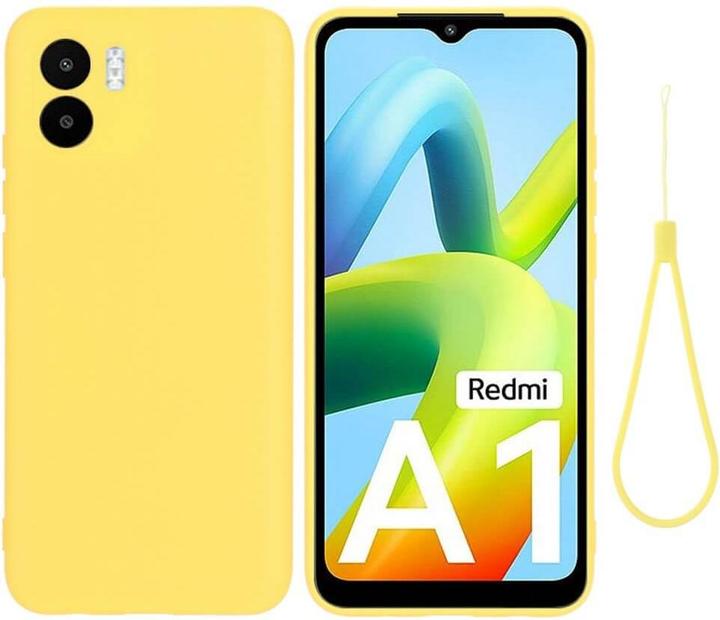 Actual product image Cover-Discount Xiaomi Redmi A2 / A1 - Silicone Rubber Case yellow (Xiaomi Redmi A1)