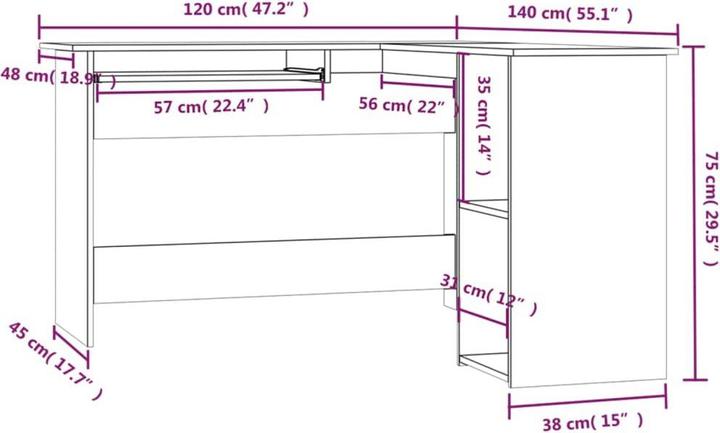 Actual product image VidaXL Dov (120 x 140 x 75 cm)