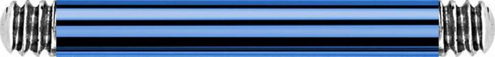 Immagine prodotto Star Piercing Barra per bilancieri blu scuro (senza ottone, Titanio G23)