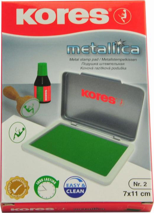 Produktbild Q-Connect Stempelkissen grün, Grösse: 2, Abdruckmass: 110 x 70 mm