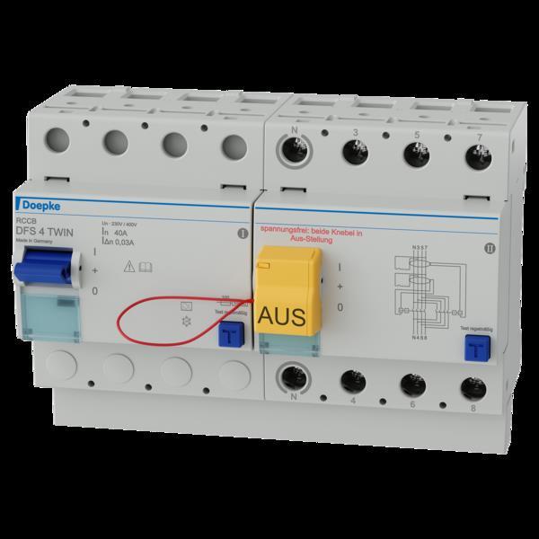 Immagine prodotto Doepke DOEP DFS4 040-4/0,03-A TWIN Interruttore automatico per correnti di guasto