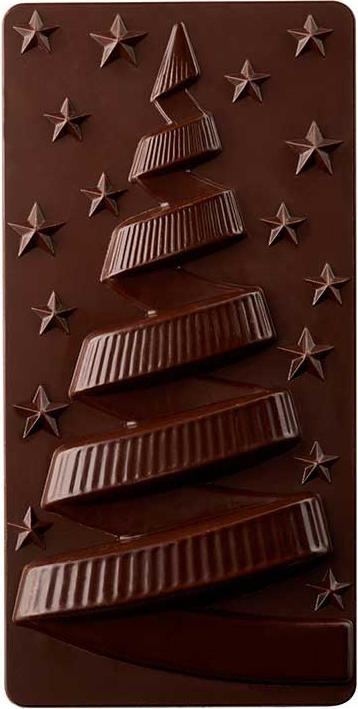Actual product image Pavoni Chocolate Bar Mould Christmas Tree