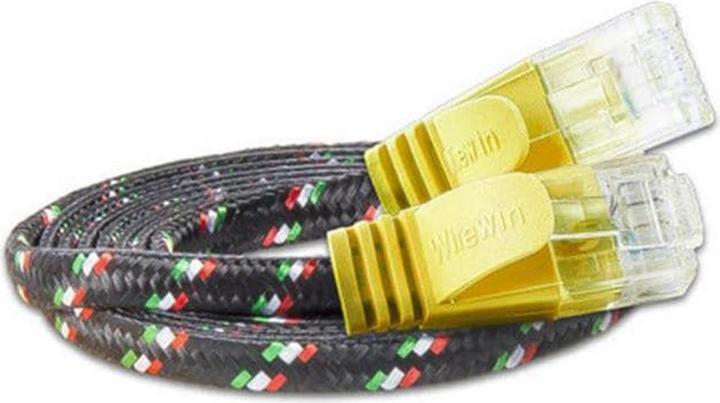 Wirewin Slim Toughkabel: UTP, 0.25m, gelb (UTP, CAT6, 0.25 m)