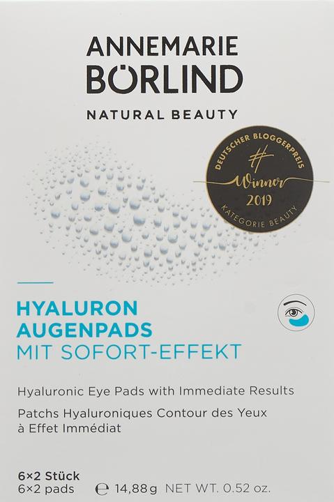 Immagine prodotto Annemarie Börlind Hyaluron Augenpads Mit Sofort - Effekt (Lembi, 14.88 ml, Giorno)