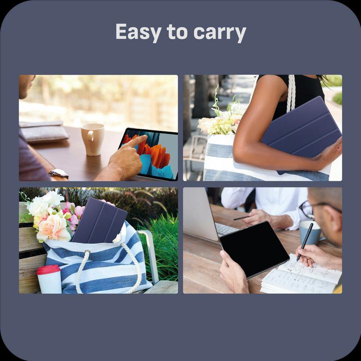 Actual product image Cazy Premium Smart Cover Compatible with Samsung Galaxy Tab S7 - Protective Case Cover - Automatic (Galaxy Tab S7)