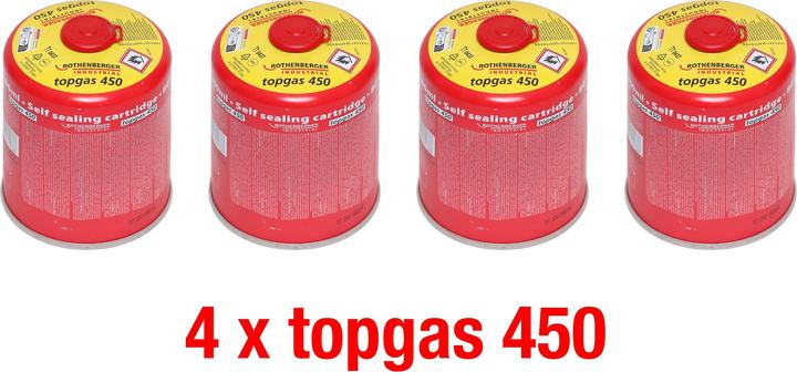 Rothenberger Top Gas Schraub - Gaskartusche 450g - 740 ml