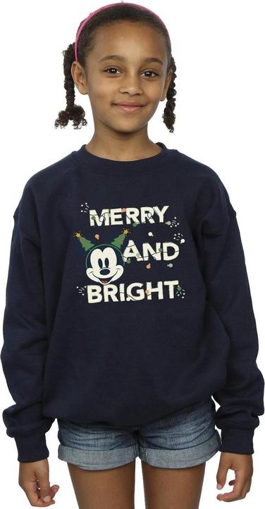 Actual product image Disney Girls Mickey Mouse Merry & Bright Sweatshirt (140, 146)