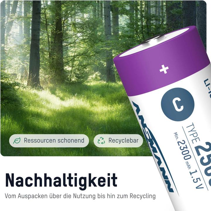 Actual product image Ansmann Baby C (2 pcs., C, 2300 mAh)