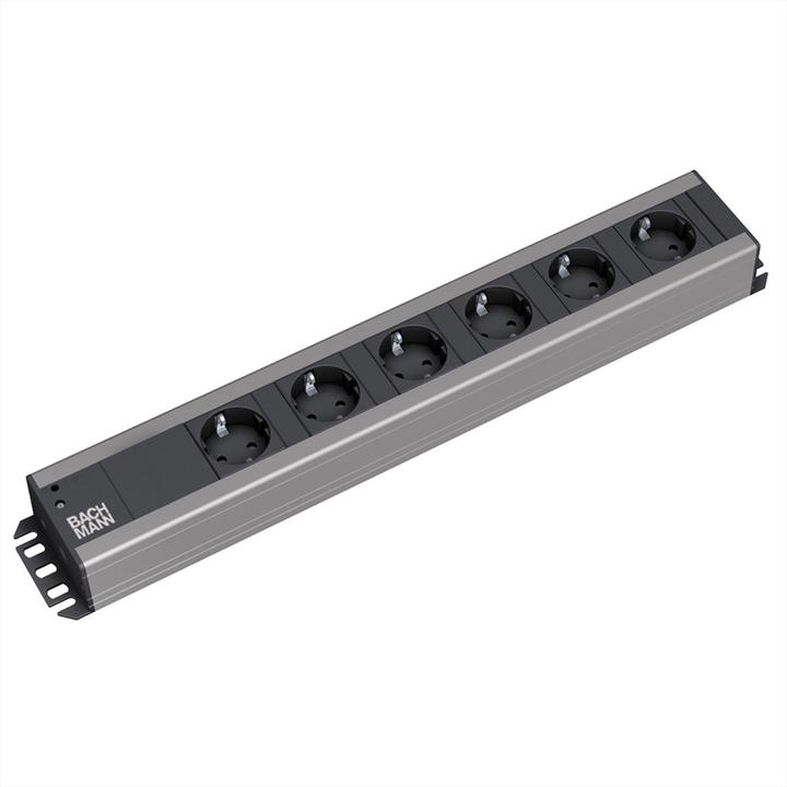 Produktbild Bachmann Verlängerungsschnur (6 x, CEE 7/3, 2 m)