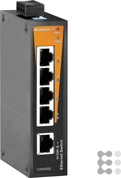 Produktbild Weidmüller Network Switch Unmanaged, Fast Ethernet (5 Ports)