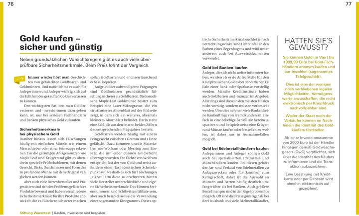 Image du produit Investieren in Gold (Allemand, Stefanie Bold, Markus Kühn, 2023)