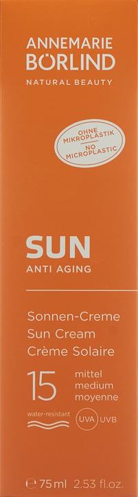 Actual product image Annemarie Börlind Sun Cream SPF 15 (Suntan cream, SPF 15, 75 ml, 107 g)