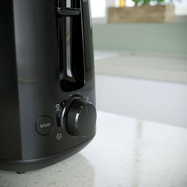 Produktbild Philips Daily Collection HD2583/90 toaster 2 slice(s) Black