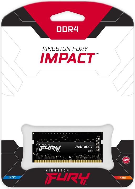 Actual product image Kingston FURY Impact (1 x 8GB, 2666 MHz, DDR4-RAM, SO-DIMM)