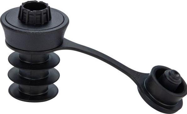 Actual product image Coravin Screw cap for wine pourer 6 pieces, black (Wine stopper)