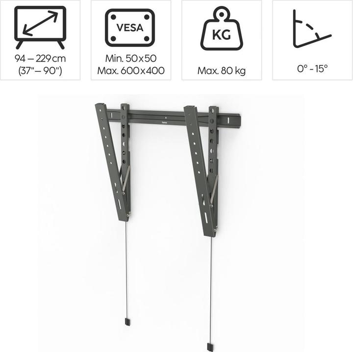 Actual product image Hama Ultraslim", 229 cm (90 (Wall, 90", 80 kg)