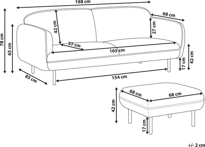 Actual product image Beliani Tonsberg (3-seater)