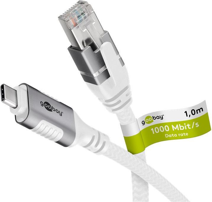 Immagine prodotto Goobay Cavo Ethernet da USB-C 3.1 a RJ45, 7,5 m (Ethernet, RJ45 (1x))