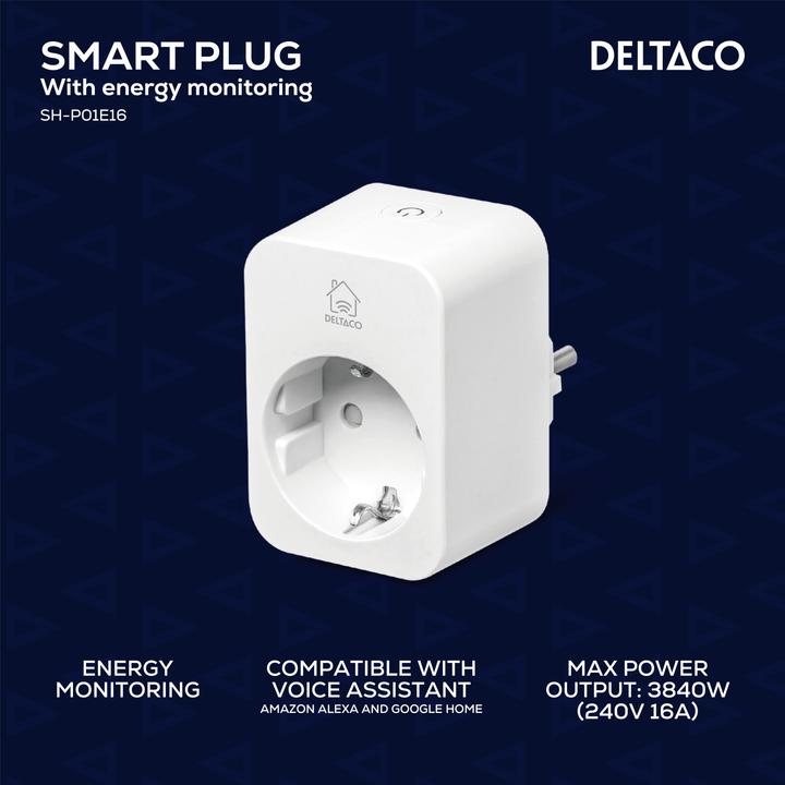 Immagine prodotto Deltaco Monitoraggio del consumo delle spine Smart Home 16A bianco