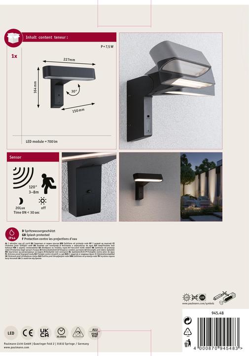Produktbild Paulmann Ito (700 lm, IP44)