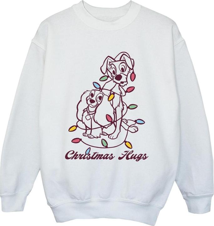 Disney Lady And The Trump Christmas Hugs Sweatshirt Jungen