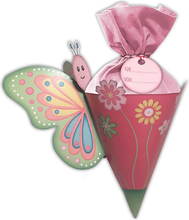 Immagine prodotto Wunderle Cono scuola farfalla 15 x 8 cm, riempito (Borsa da regalo, 1 x)
