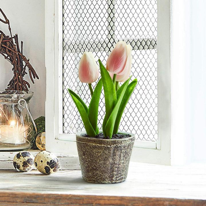 Produktbild Loberon Deko-Tulpe 2er Set Zéphine rosa (20 cm)